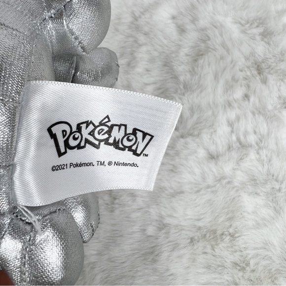 Pokemon 25th Anniversary Silver Grookey Plush Stuffed Animal 8" Metallic - Picture 6 of 9